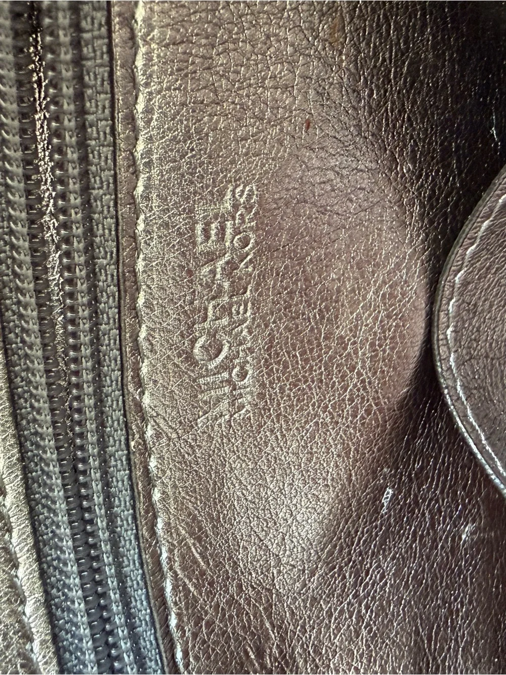 Michael Kors Metallic Leather Shoulder Tote